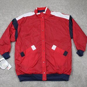 VTG Current Seen Jacket NWT Womens OSFA Red/White/Blue Reversible Lightweight